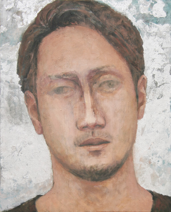登場人物Aの頭部1-The head 1 of the character A/0.91×0.73m/Oil on canvas/2013