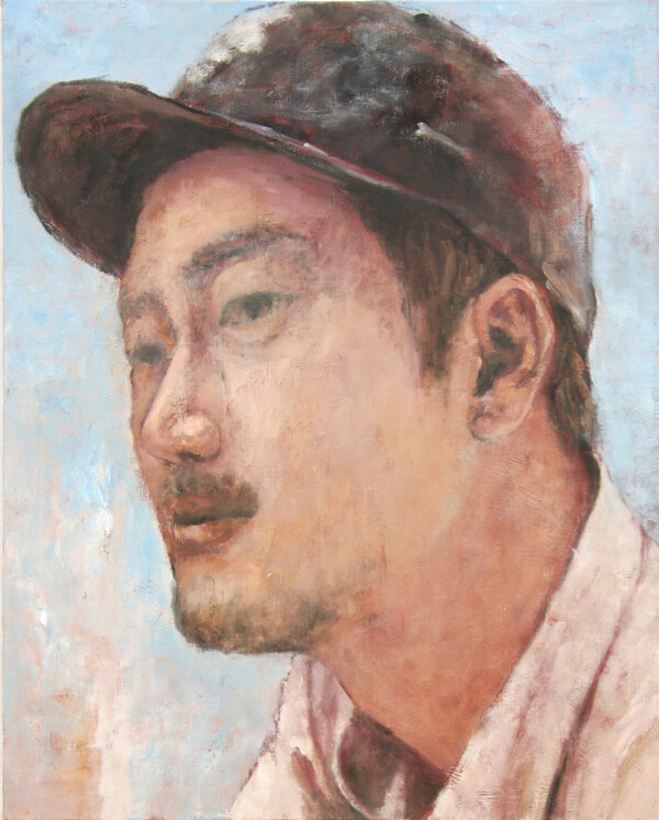 登場人物Aの頭部2-The head 2 of the character A/0.91×0.73m/Oil on canvas/2013