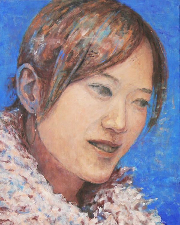 登場人物Cの頭部2-The head 2 of the character C/0.91×0.73m/Oil on canvas/2014