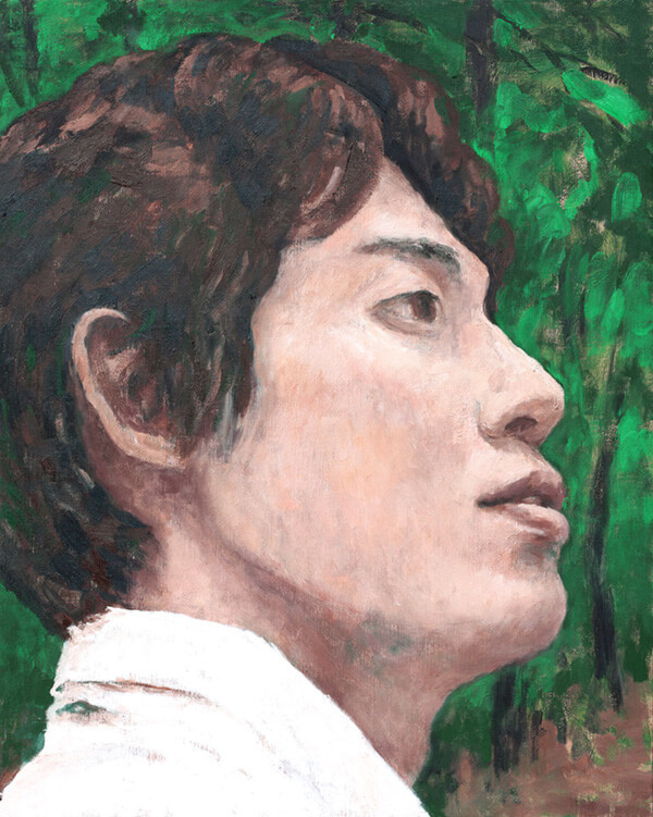 登場人物Dの頭部1-The head 1 of the character D/0.91×0.73m/Oil on canvas/2014