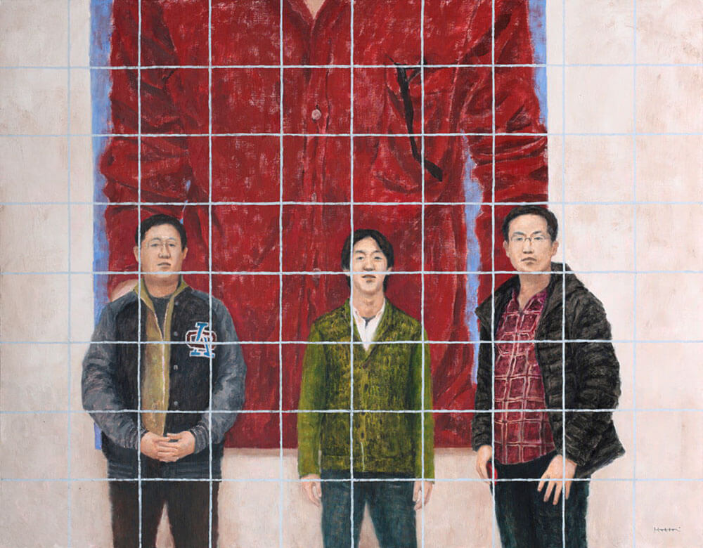 林と煙突-A wood and a chimney/0.73×0.91m/Oil on canvas/2014