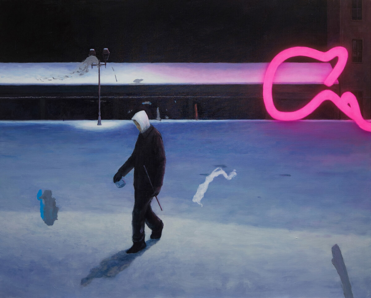 静寂を運ぶ人/803×1167mm/Oil on canvas/2023