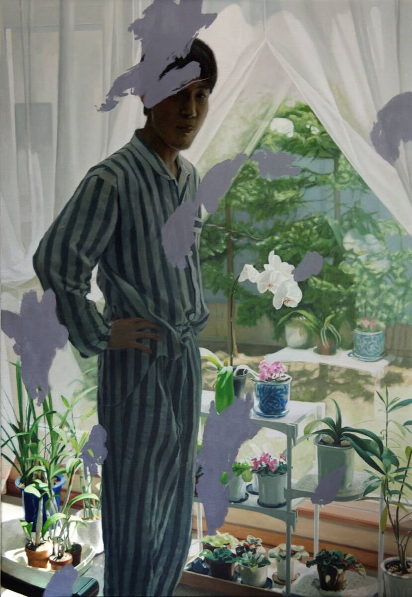 グレーの在る窓辺-The window where gray exists/1120x1620mm/Oil on canvas/2017