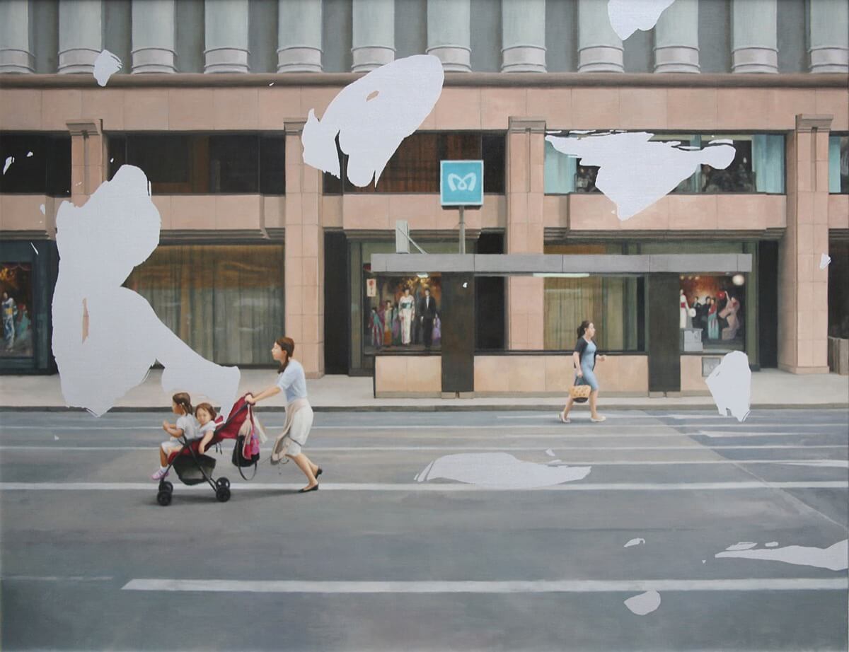 中央通り-Central Street (Ginza,Tokyo)/1120x1455mm/Oil on canvas/2018