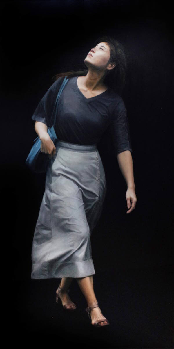 待つ女-A Woman who waits/1940x970mm/Oil on canvas/2020