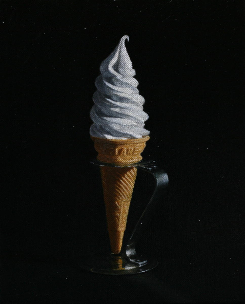 作り物のソフトクリーム-A Made up ice cream/273x220mm/Oil on canvas/2020