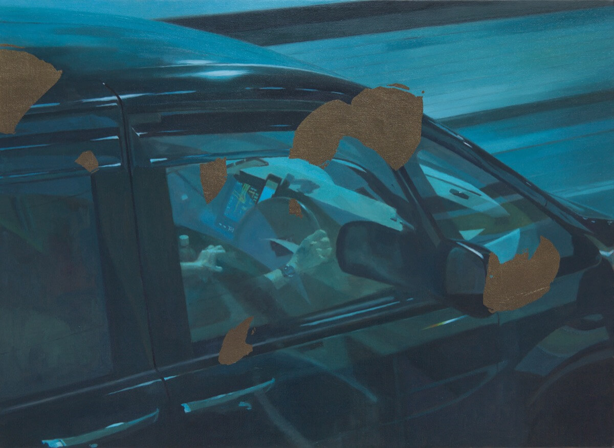 ナイトクルージング-Night cruising(haneda)/530×727mm/Oil on canvas/2019