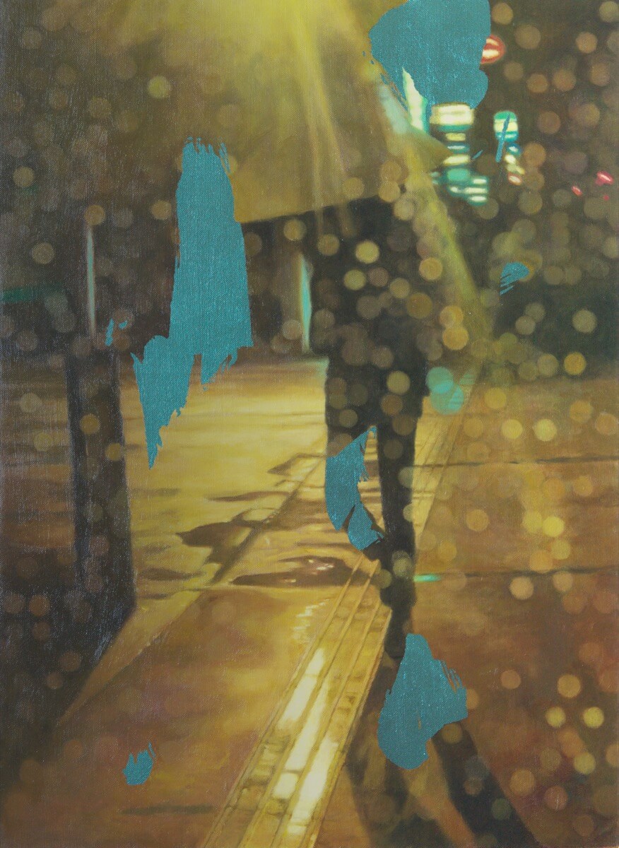 雨傘-Umbrella(Yokohama)/727×530mm/Oil on canvas/2019