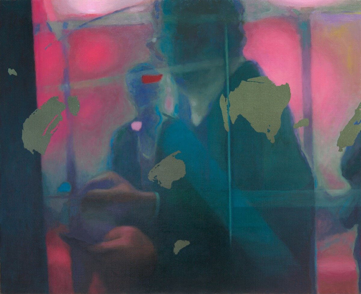 エアポートにて-At the airport(Haneda)/530×652mm/Oil on canvas/2019